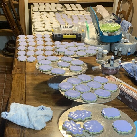 A sea of cookies drying