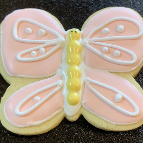 Easter Sugar Cookie Butterfly angle