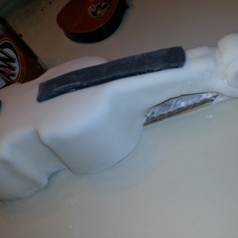 Viola Cake covered in fondant
