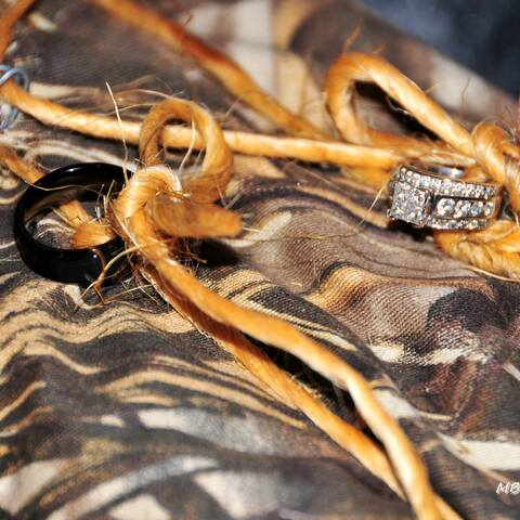 Rings tied on "Ring Bale"