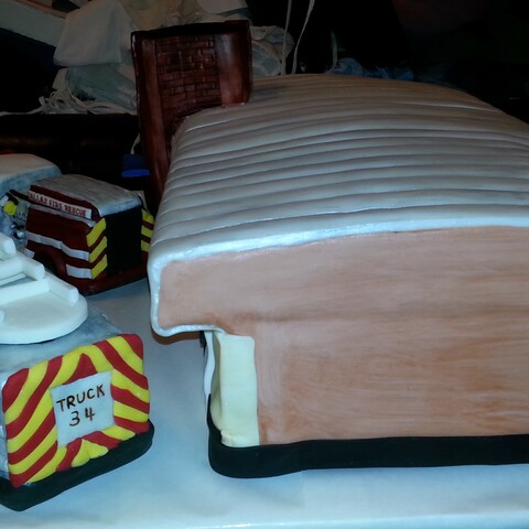 Fire Station cake right side