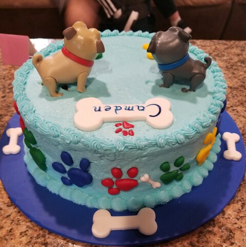 Paw Patrol Cake back