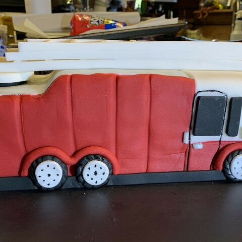 Patrick's Fire Ladder Truck left