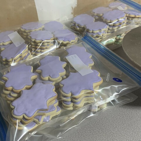 Dried and bagged, ready to decorate