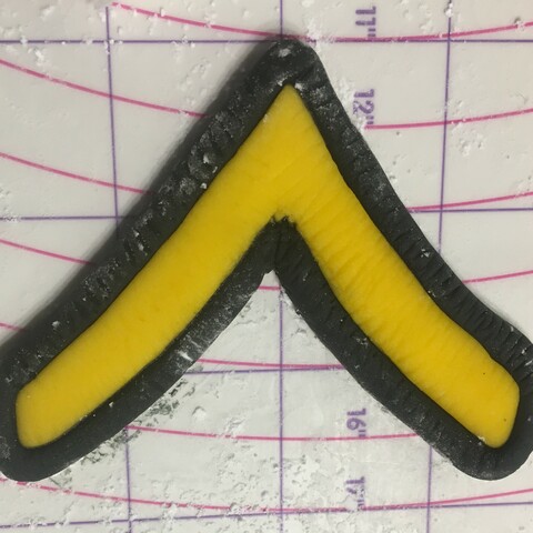 fondant Army patch