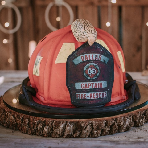 The Fireman's Helmet Cake