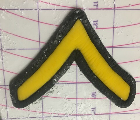 fondant Army patch