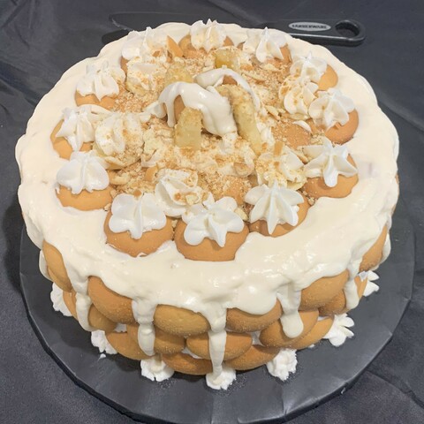 Banana Pudding Cake top