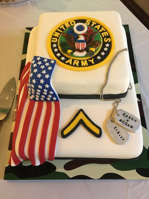 US Army Cake front