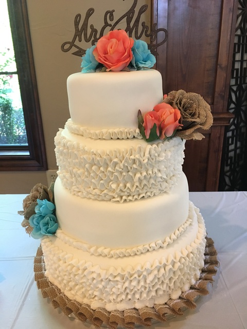 Ruffles cake front