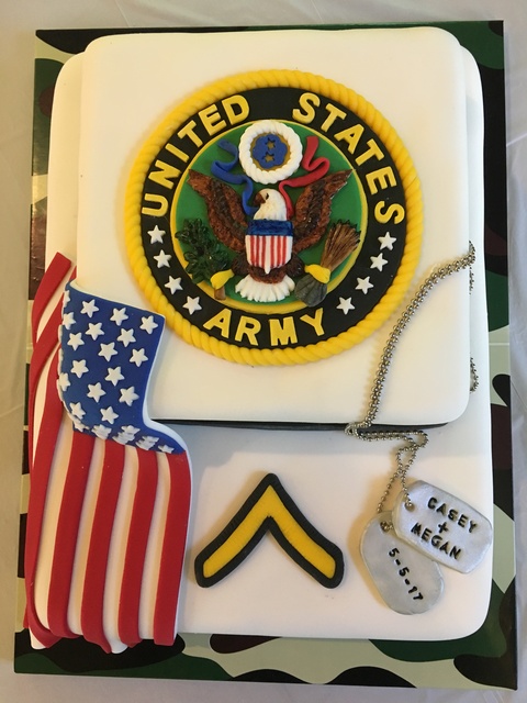 US Army Cake top