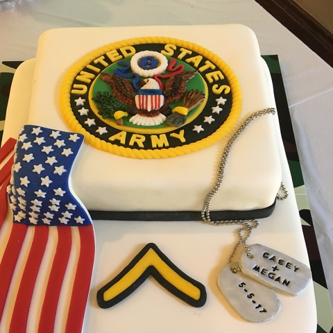 US Army cake front