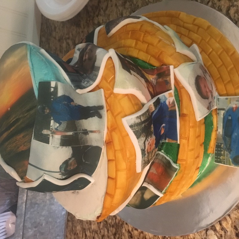 "Yellow Brick Road" Wonky Cake