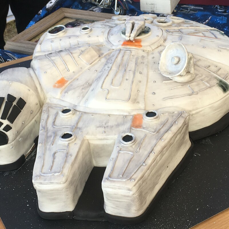 Millennium Falcon Cake