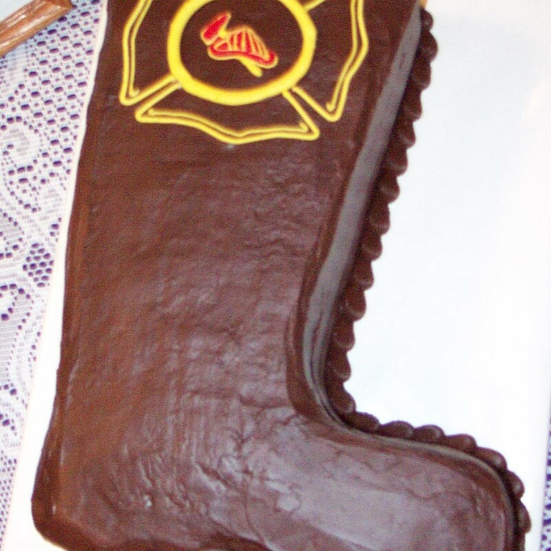 Fireman's Boot Cake