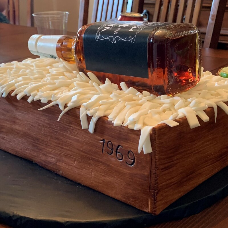 1969 Whiskey Box Cake