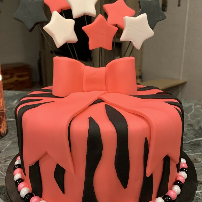 Pink Zebra Cake