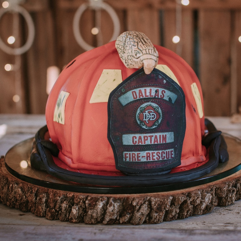 Fireman's Helmet Cake