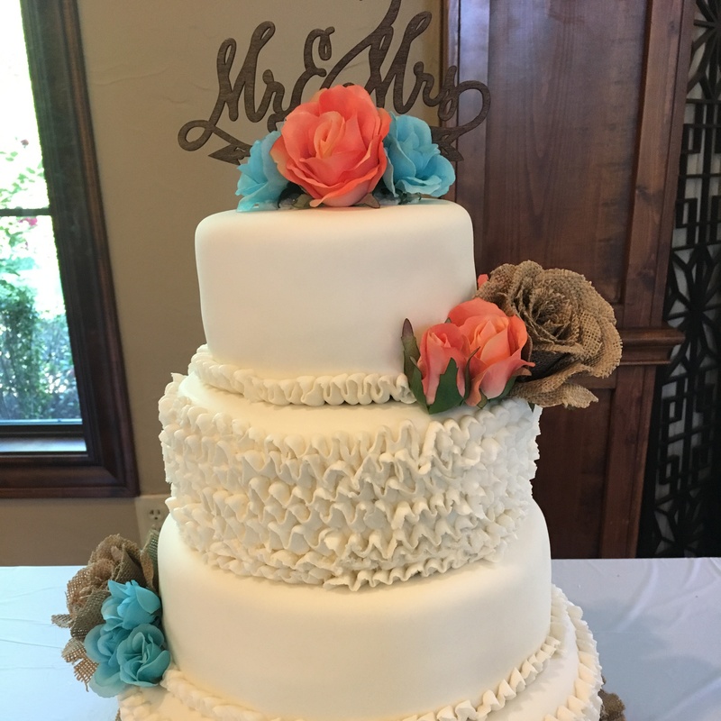 Ruffles Wedding Cake